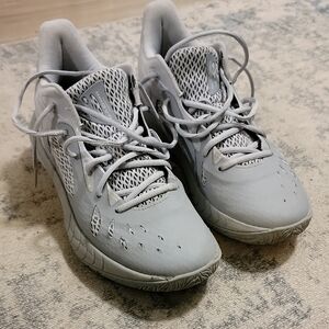 Gray Under Armour Athletic Sneakers